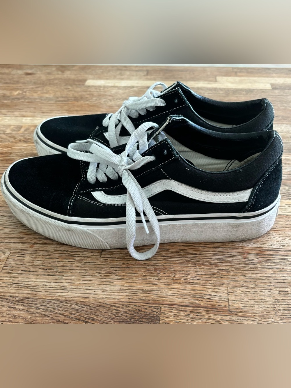 Vans Old Skool Black & White Low-Top Sneakers